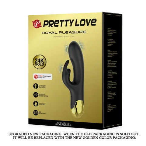 Вибратор — Pretty Love Royal Pleasure Double Pleasure, черный