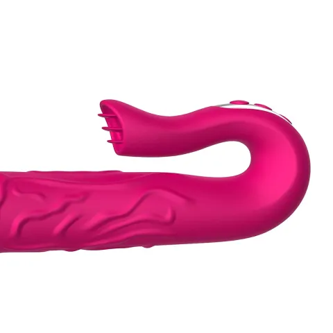 Вібратор - Realistic Tongue Stimulating Dildo Vibrator