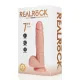 Вібратор Regular Straight Cock with Balls - 7 / 18 cm - Flesh