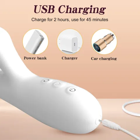 Вібратор - Silicone Vibrator 3 rotating, 7 licking functions