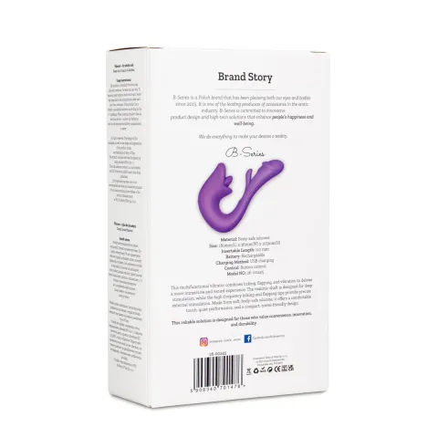Вибратор — Tongue Flap Dual Vibe, фиолетовый