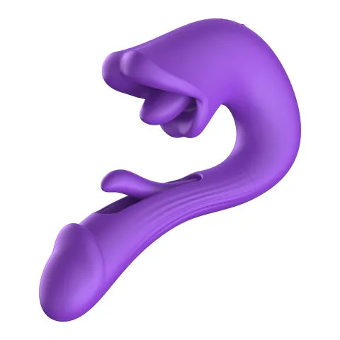 Вибратор — Tongue Flap Dual Vibe, фиолетовый