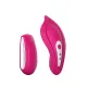 Вібратор у трусики Liebe Panty Vibe Recargable Cerise, нагрів до 39 °C, пульт, трусики S-M в комплекті