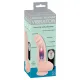 Вібратор з пульсацією - Medical Silicone Vibrator, тілесний
