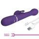 Вибратор с вращением и вибрацией — Pretty Love Dejon dark Purple, фиолетовый