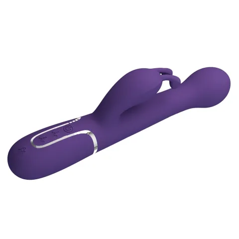 Вибратор с вращением и вибрацией — Pretty Love Dejon dark Purple, фиолетовый