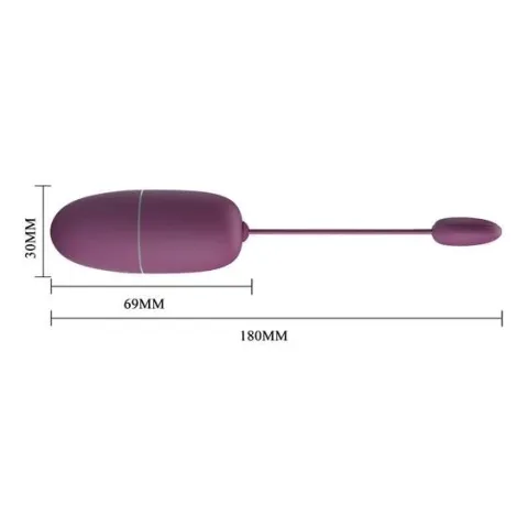 Віброяйце - Pretty Love Nymph Vibrating Egg Dark Purple (App)