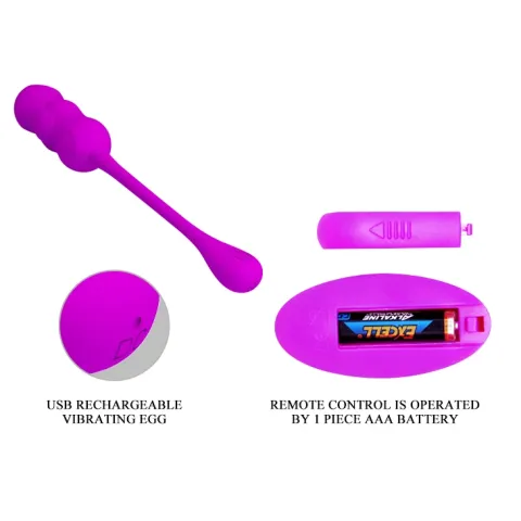 Вибратор-яйцо — Pretty Love Lechy Vibrating Egg Purple