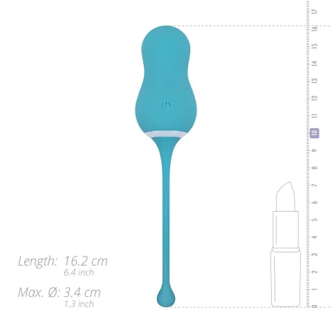 Виброяйцо Cala Azul — Elena Vibrating Egg With Remote Control, 10 режимов, пульт ДУ
