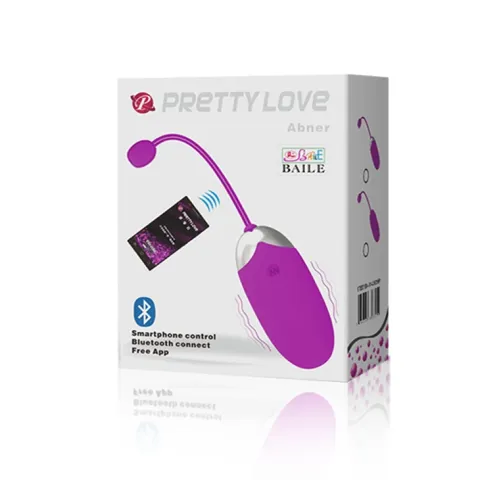 Віброяйце - Pretty Love Abner Vibrating Egg Purple (App)