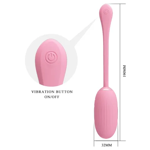 Віброяйце - Pretty Love Doreen Electric Shock Egg Light Pink (App)