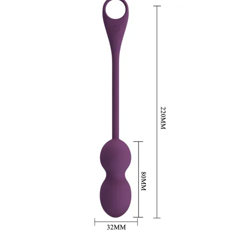 Віброяйце - Pretty Love Elvira Balls Dark Purple