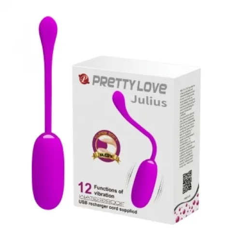 Вибратор-яйцо — Pretty Love Julius, фиолетовый