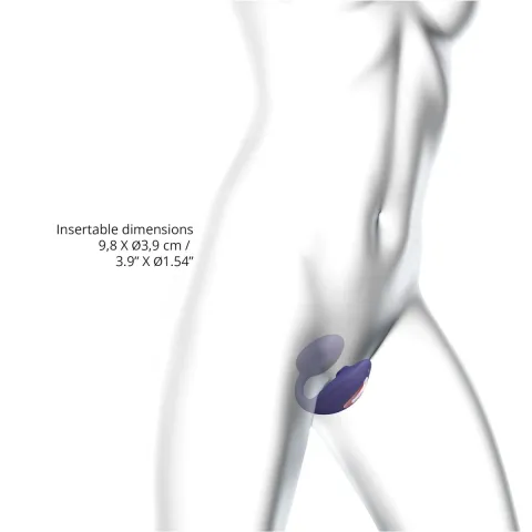Виброяйцо с вакуумной стимуляцией клитора Love To Love Wonderlover MIDNIGHT INDIGO