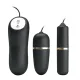 Віброяйце з вібропулею - Pretty Love Electric Stimulation Double Vibro-Bullets Black