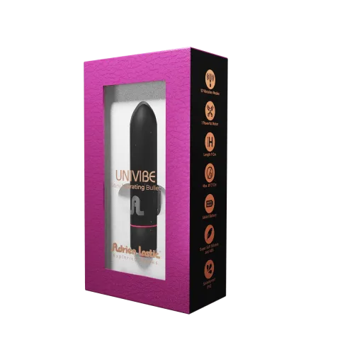 Віброкуля Adrien Lastic Univibe, 10 режимів роботи, силікон, на батарейках