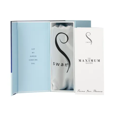 Виброшарик Swan Maximum + Comfy Cuff Blue, сверхмощный, регулируемая интенсивность, силиконовая манжета