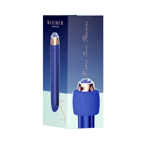 Виброшарик Swan Maximum + Comfy Cuff Blue, сверхмощный, регулируемая интенсивность, силиконовая манжета