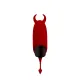 Вибратор Adrien Lastic Pocket Vibe Devol с хвостиком и рожками