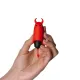 Вибратор Adrien Lastic Pocket Vibe Devol с хвостиком и рожками