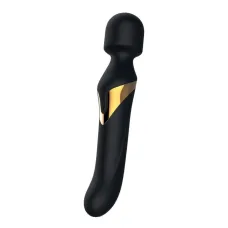 Вибрационный массажер 2in1 Dorcel Dual Orgasms Золотой классический массажер и вибратор с жемчужным массажем