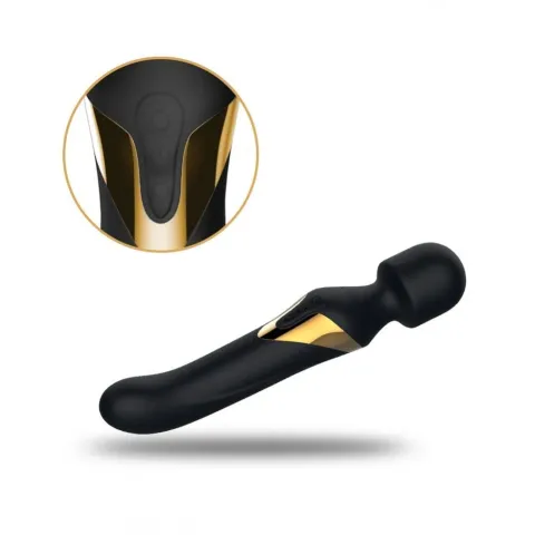 Вібромасажер 2в1 Dorcel Dual Orgasms Gold класичний масажер і вібратор з перлинним масажем