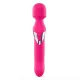 Вибромассажер 2 в 1 Dorcel Dual Orgasms Magenta — классический массажер и вибратор с жемчужным массажем