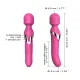 Вибромассажер 2 в 1 Dorcel Dual Orgasms Magenta — классический массажер и вибратор с жемчужным массажем