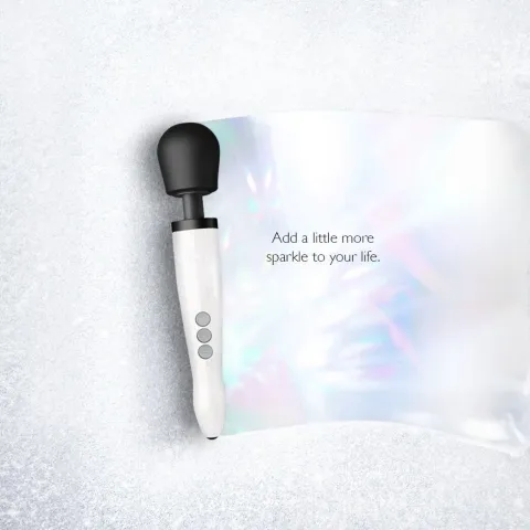 Вібромасажер DOXY Die Cast R Stardust White, перезаряджуваний, до 9000 об/хв