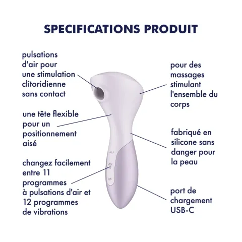 Вібромасажер Satisfyer Wand-erful з вакуумною кліторальною стимуляцією