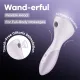 Вібромасажер Satisfyer Wand-erful з вакуумною кліторальною стимуляцією