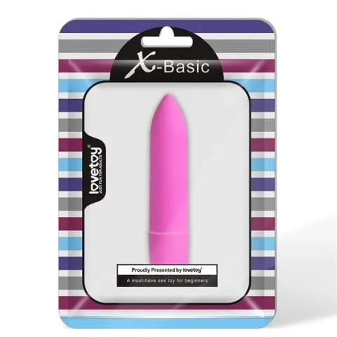 Вибропуля — X-Basic Bullet Long, 10 скоростей, розовый