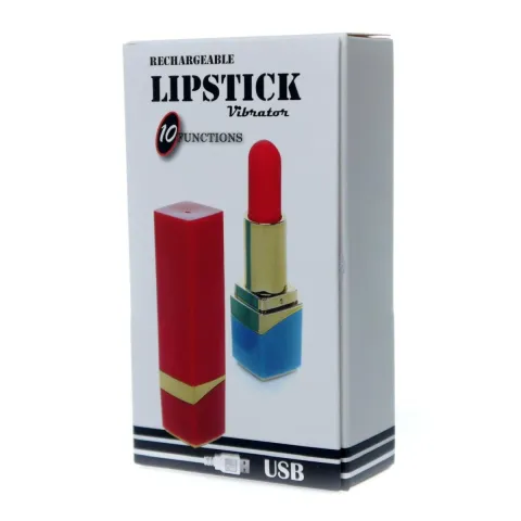 Міні-вібратор - Rechargeable Lipstick Vibrator Red