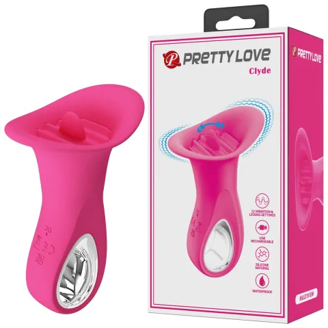 Вібростимулятор - PRETTY LOVE Clyde, 12 vibration functions 12 licking settings