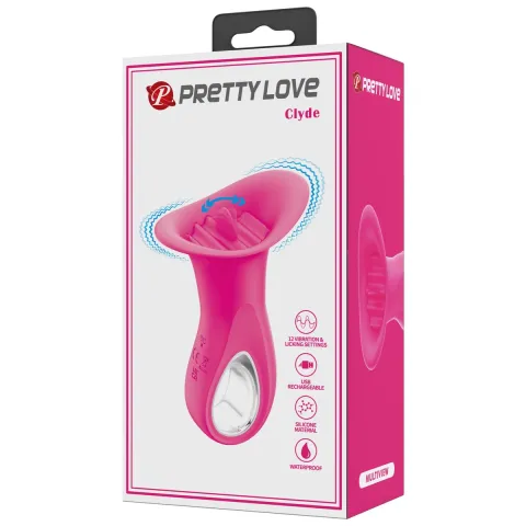 Вібростимулятор - PRETTY LOVE Clyde, 12 vibration functions 12 licking settings
