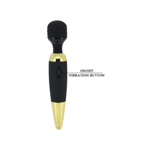 Классический вибратор — Pretty Love Power Wand Black Gold