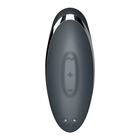 Вібростимулятор-пульсатор Satisfyer Tap & Climax 2 Grey, ефект постукування пальцем