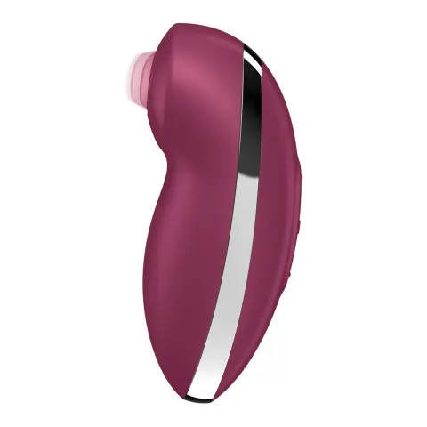 Вібростимулятор-пульсатор Satisfyer Tap & Climax 2 Red, ефект постукування пальцем