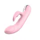 Вибратор с вращением и толчками — Finger Thrusting Vibrator Michelle, розовый