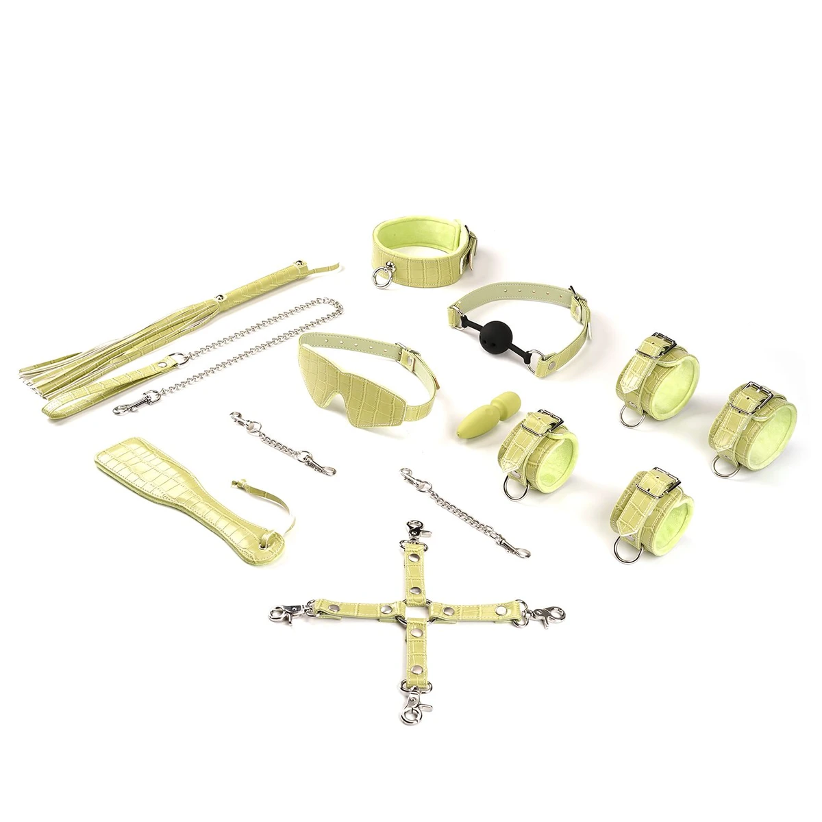 БДСМ-набор для начинающих Liebe Seele Macaron 9pcs Bondage Kit-Melon, 9 предметов, мини-вандаж