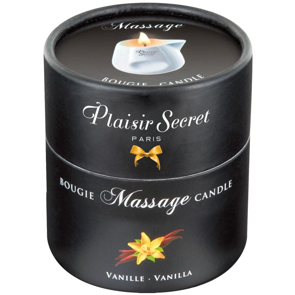 Массажная свеча - Plaisir Secrets Massage Candle Vanilla, 80 мл