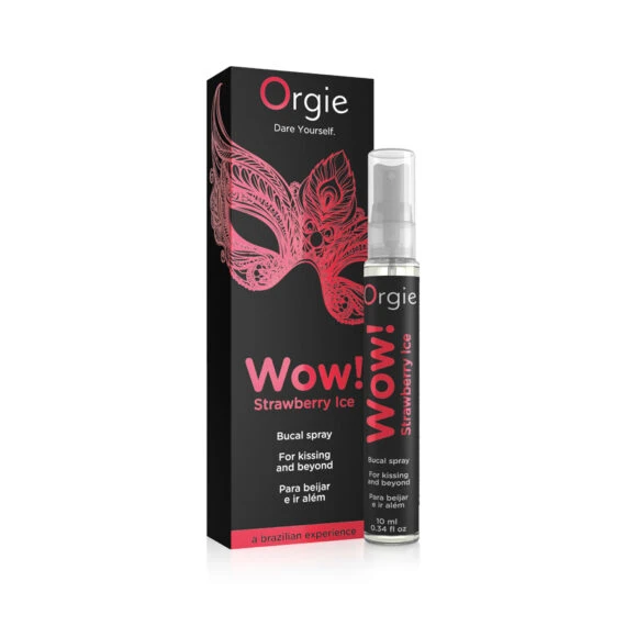 Спрей для орального сексу - ORGIE WOW BUCAL SPRAY STRAWBERRY ICE ПОЛУНИЦЯ, 10 МЛ